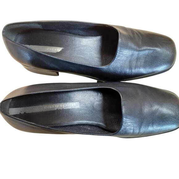 Easy Spirit Womens Flats Black Leather Anti-Gravity Slip On Loafer Size 6.5 - Picture 2 of 4